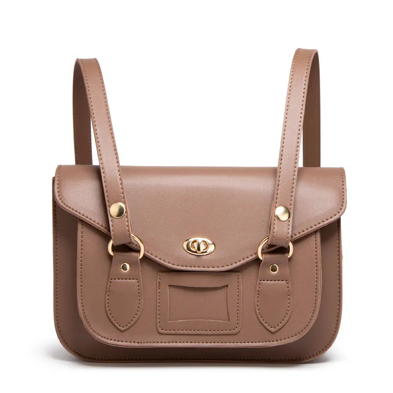 Classic Shoulder Bag for Women ⎜ Fashionable Cambridge - Style Shoulder Bag with Practical Fasteners
