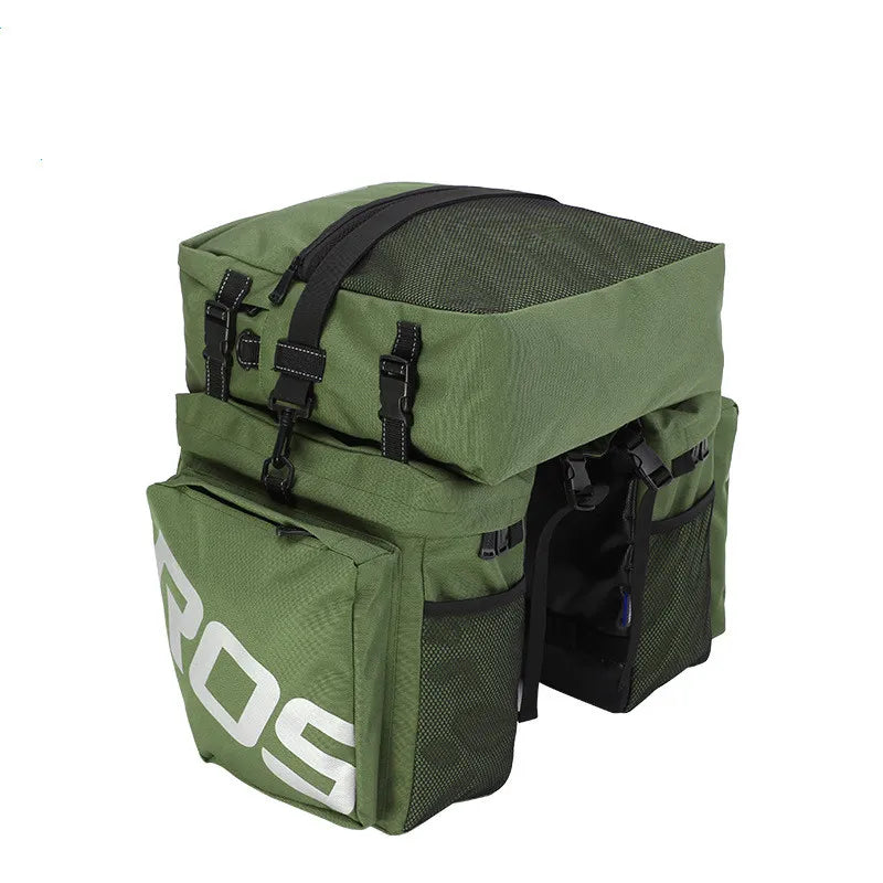 Bike Pannier for Pannier Rack ⎜ Waterproof Double Pannier with Large Capacity and Reflective Design