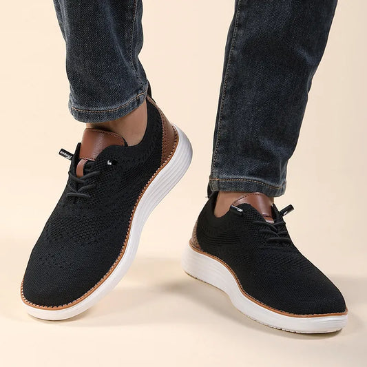 Men's Sneakers ⎜ Breathable Flyknit Shoes for Everyday Wear with Comfort
