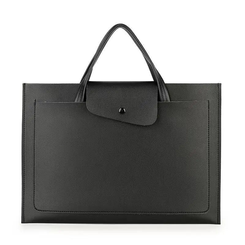 Leather Briefcase for Women ⎜ Elegant Shoulder Bag with Magnetic Fastening and Stylish Design