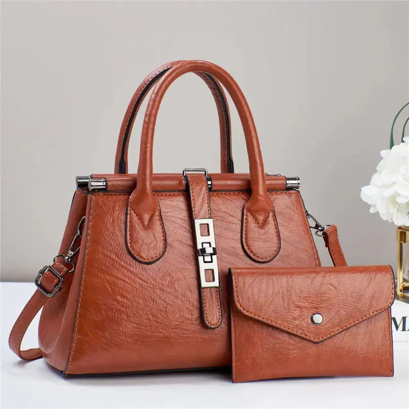 Handbag with Shoulder Strap ⎜ Classic Design and Generous Storage Space for Everyday Use