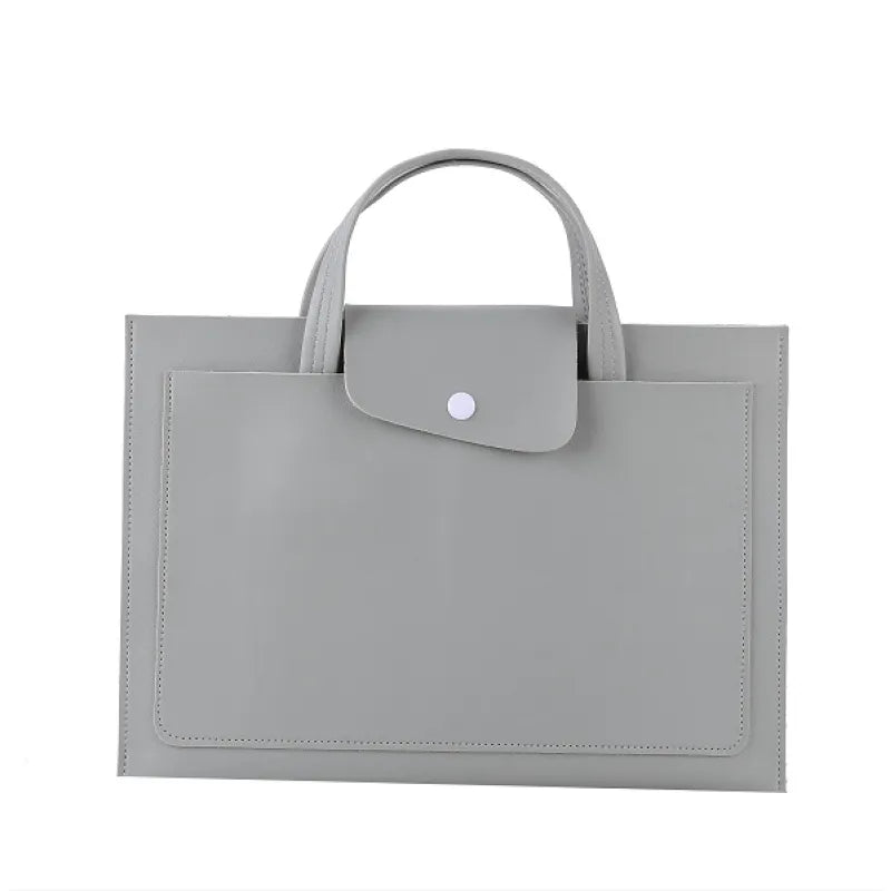 Leather Briefcase for Women ⎜ Elegant Shoulder Bag with Magnetic Fastening and Stylish Design