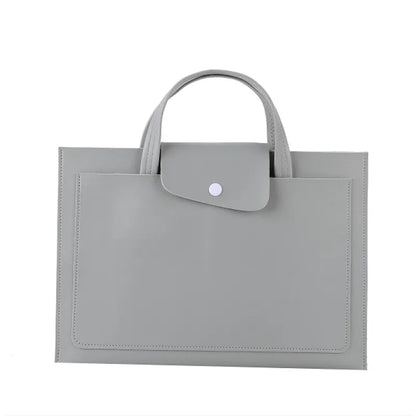 Leather Briefcase for Women ⎜ Elegant Shoulder Bag with Magnetic Fastening and Stylish Design