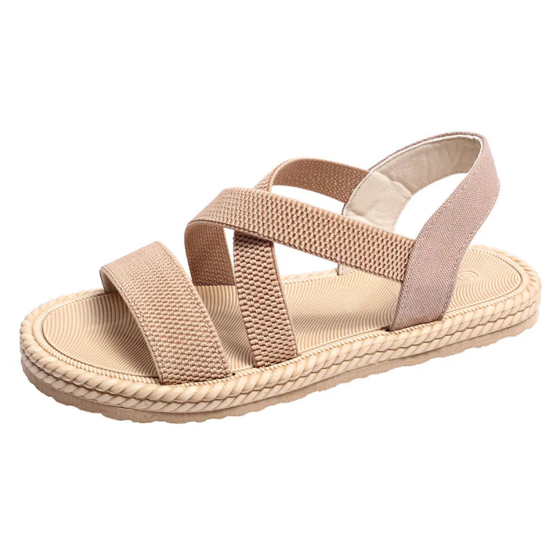 Women's Casual - Style Sandals ⎜ Comfortable Shoes with Elasticated Straps and Fashionable Sole