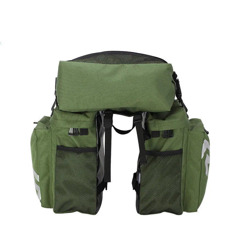Bike Pannier for Pannier Rack ⎜ Waterproof Double Pannier with Large Capacity and Reflective Design