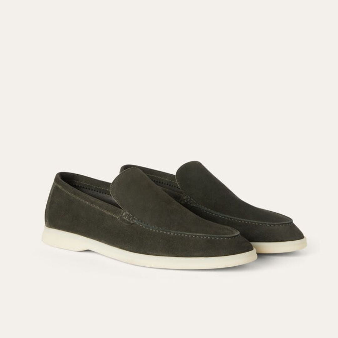 Men's Slip - on Moccasins ⎜ Comfortable Suede Casual Shoes for Summer