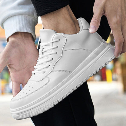 Men's Skateboard Sneakers ⎜ Breathable Shoes with Hidden Height Boost and Soft Bottom Sole