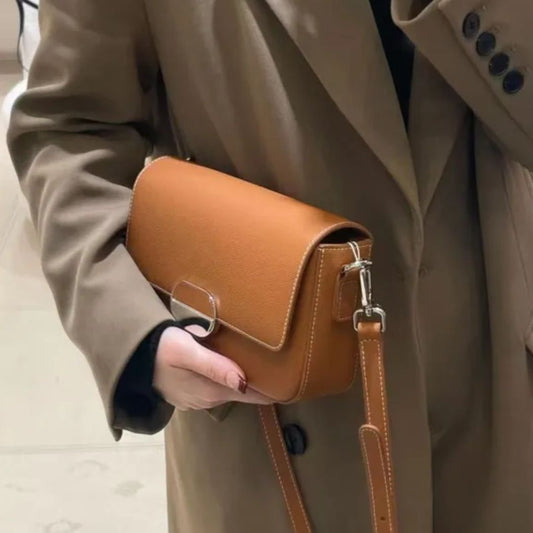 Shoulder Bag for Women ⎜ Elegant Faux Leather Handbag with Clasp
