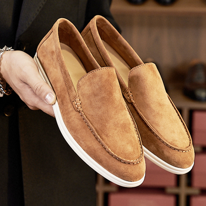 Men's Loafers ⎜ Comfortable Retro - Style Slip - on Shoes in Suede for Everyday Wear