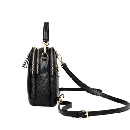 Leather Backpack ⎜ Compact Carrier with Adjustable Straps