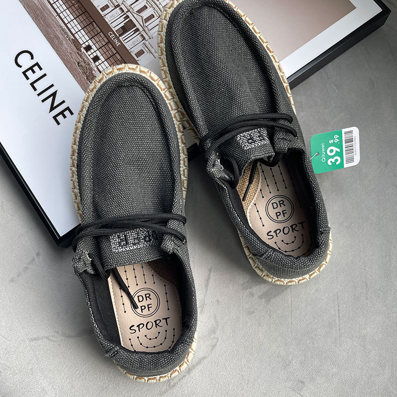 Men's Slip - on Shoes ⎜ Comfortable Summer - Style Canvas Shoes for Leisure and Everyday Wear