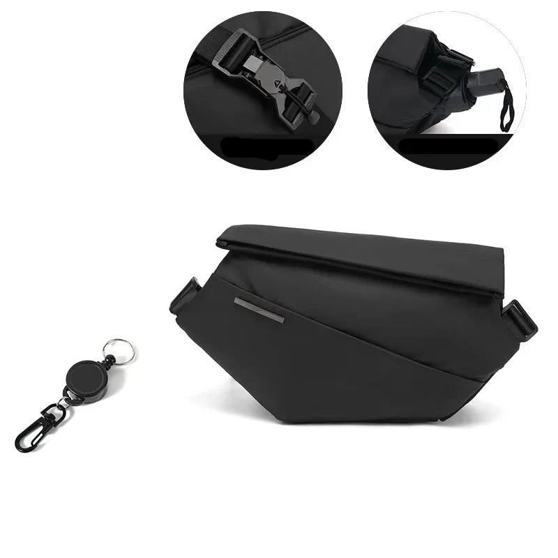 Multifunctional Shoulder Bag for Men ⎜ Sporty Chest Bag for Everyday Use and Fitness