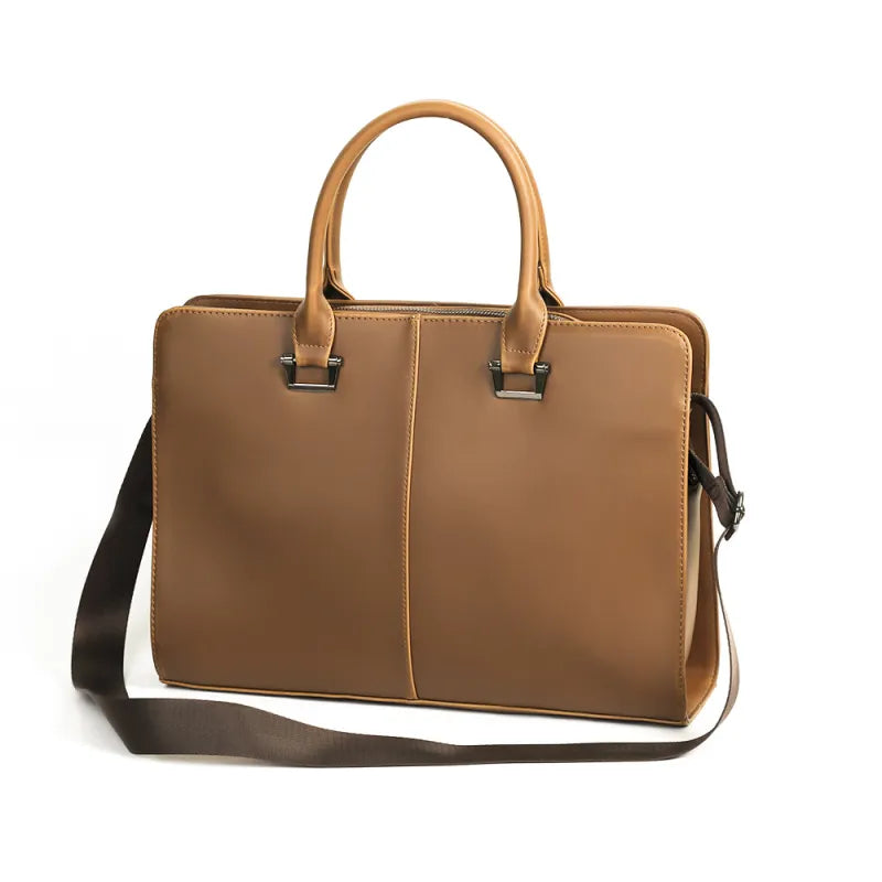 Business Bag for Men ⎜ Elegant Briefcase with Carrying Handles and Slim Design for the Office and Meetings
