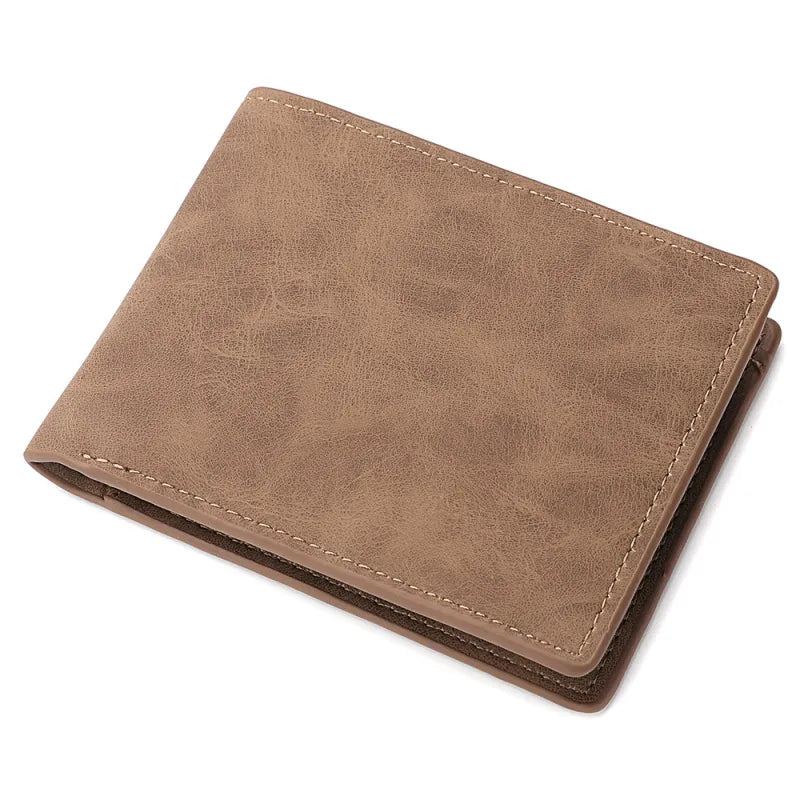 Leather Wallet for Men ⎜ Practical Wallet with Several Card Slots and Zip Compartment