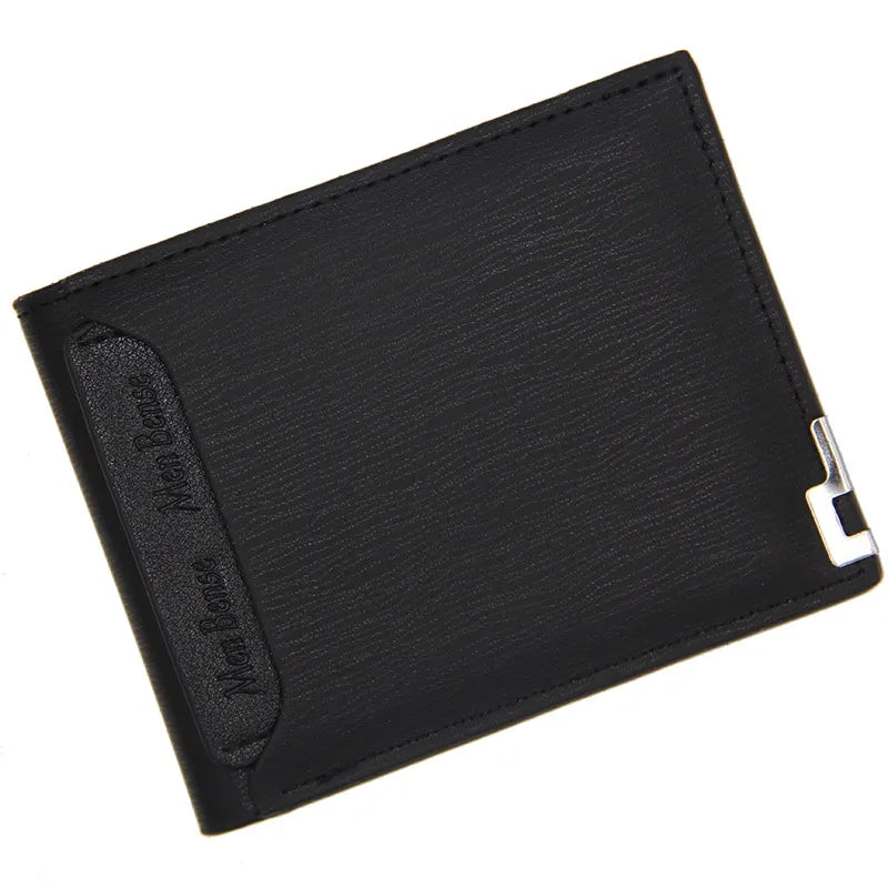 Men's Wallet with Metal Corner ⎜ Elegant Short Shape with Card Slots