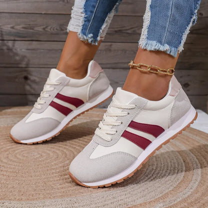 Women's Trainers ⎜ Fashionable Shoes with Contrasting Stripes and a Comfortable Sole for Everyday Wear and Leisure