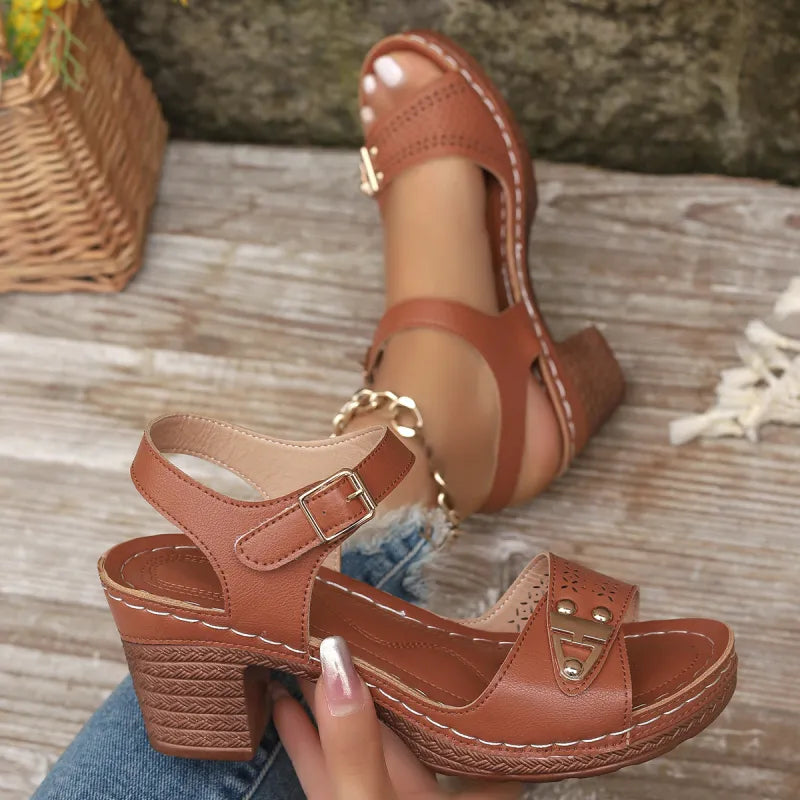 High Heel Sandals for Women ⎜ Elegant Summer Shoes with Heels for Tall Sizes and Comfortable Wear