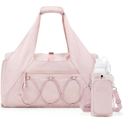 Yoga Bag for Women ⎜ Large Sports Bag with Bottle Holder and Compartments for Clothes , Mobile Phone and Accessories