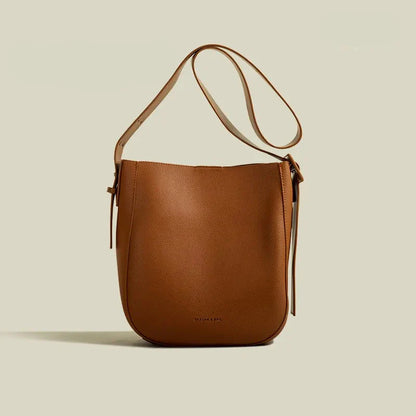 Crossbody Bucket Bag for Women ⎜ Simple Design with Adjustable Shoulder Strap and Practical Interior