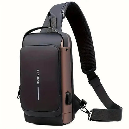 Waterproof Shoulder Bag for Men ⎜ Multifunctional Chest Bag for Outdoor Activities and Travelling