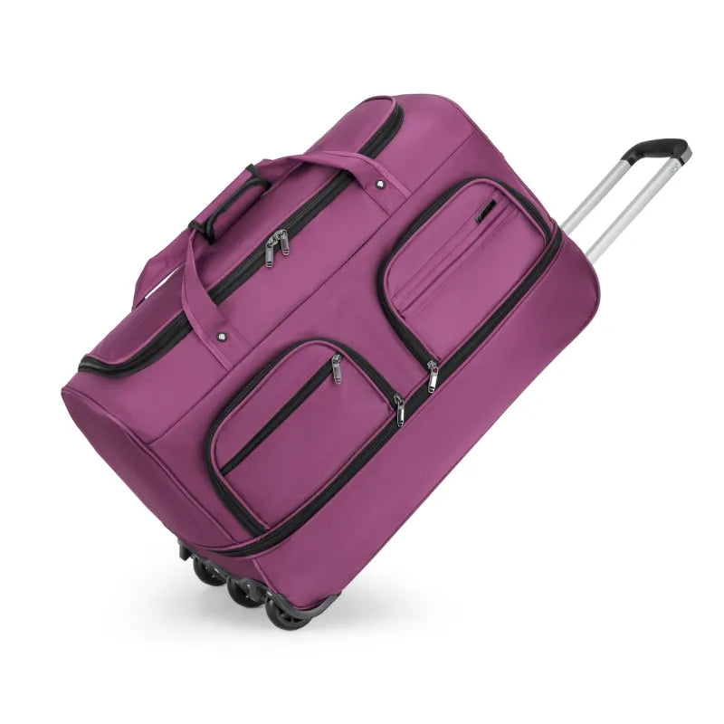 Travel Bag with Wheels ⎜ Large Capacity and Multifunctional Design for Flexible Storage Space