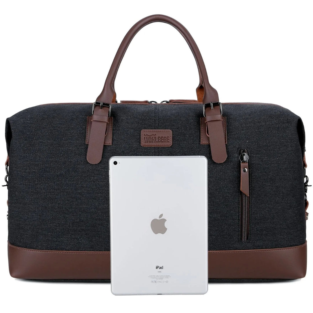 Travel Bag for Men ⎜ Robust Canvas Bag with Large Capacity for Sports and Outdoor Use