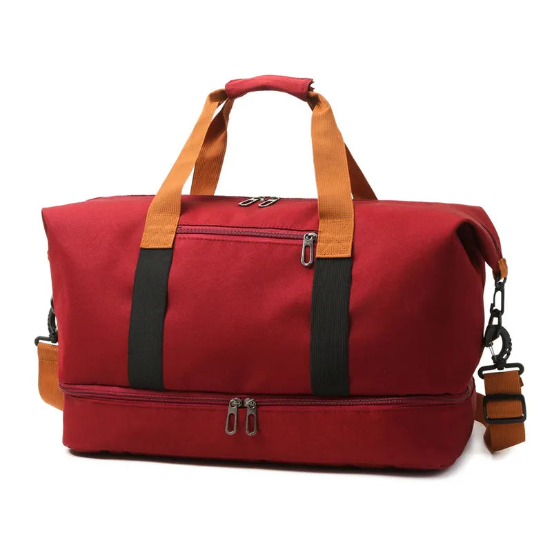 Sports Bag for Men and Women ⎜ Large Travel Bag with Wet Compartment and Separate Compartment for Shoes or Accessories
