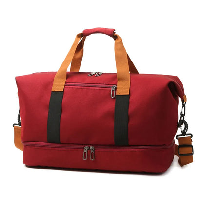 Sports Bag for Men and Women ⎜ Large Travel Bag with Wet Compartment and Separate Compartment for Shoes or Accessories