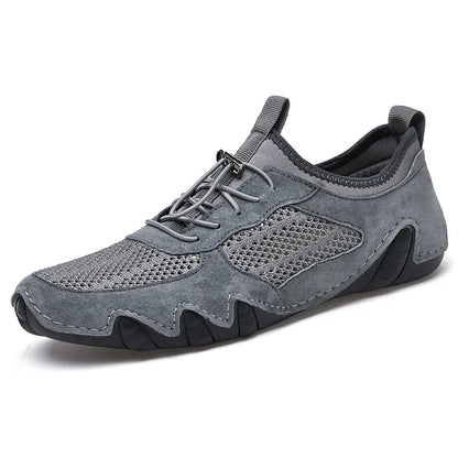 Breathable Men's Slip - on Shoes ⎜ Comfortable Casual Leather Shoes for Everyday Wear and Travelling