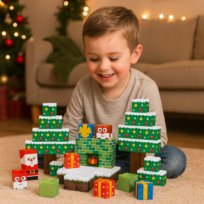 Christmas Magnetic Building Blocks