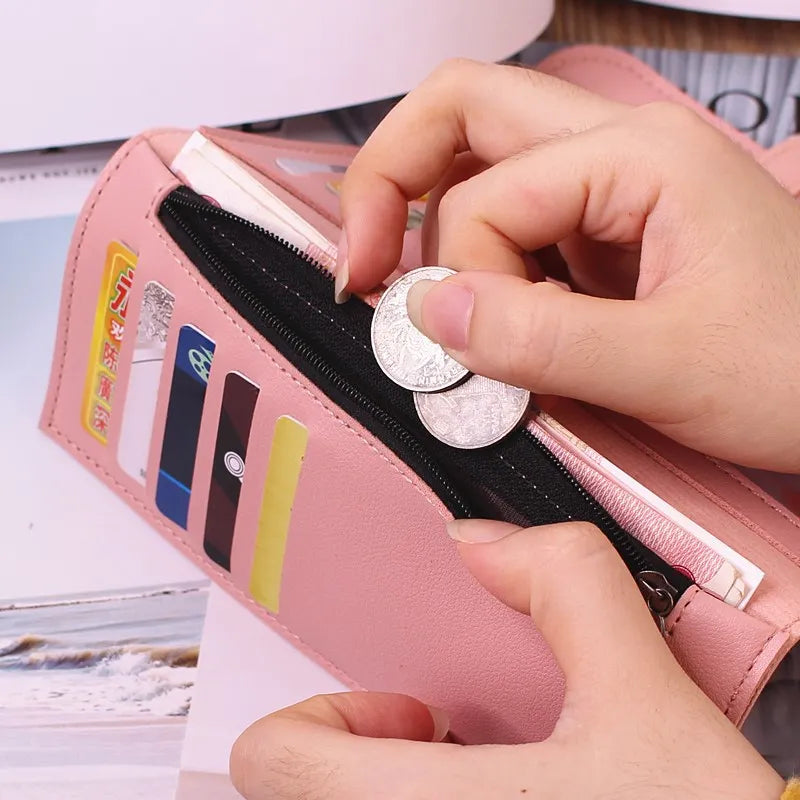 Women's Wallet in Long Format ⎜ Tri - Fold Clutch with Large Capacity for Cards and Notes