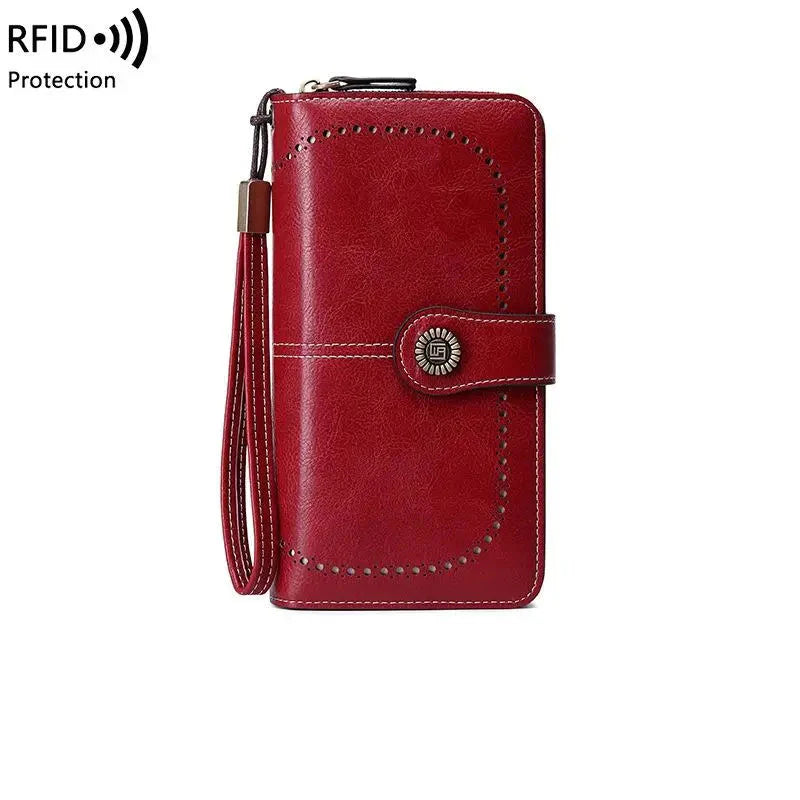 Women's Wallet with Zip ⎜ Rfid Protection and Large Capacity in a Modern Design