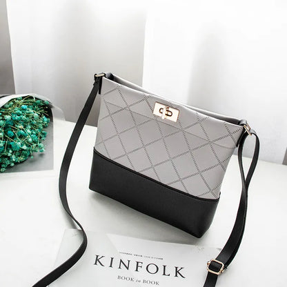 Shoulder Bag for Women ⎜ Stylish Bag with Diagonal Quilting and Elegant Fastening