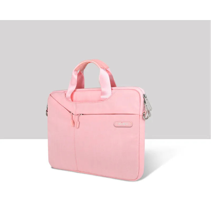 Laptop Bag for Men ⎜ Simple Shoulder Bag with Additional Front Compartment for Business and Everyday Use