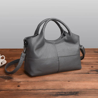 Leather Shoulder Bag for Women ⎜ Fashionable Bag with Large Capacity and Adjustable Shoulder Strap