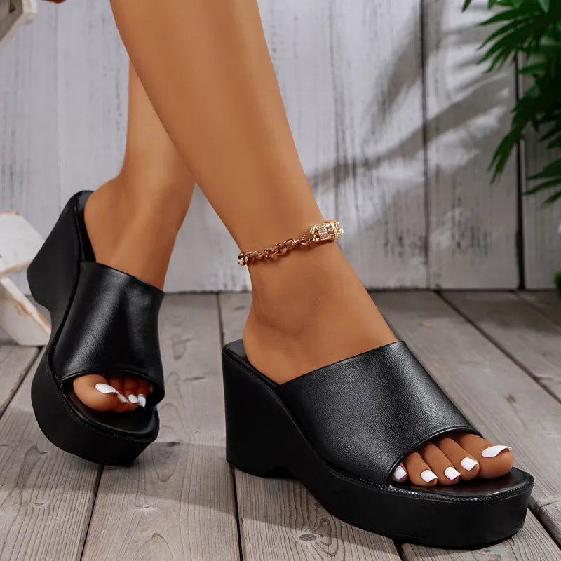 Platform Sandals for Women ⎜ Elegant Shoes with a High Heel and Open Toe for Comfort and Style