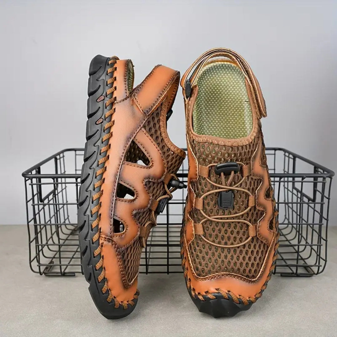 Fashionable Sandals for Men ⎜ Simple Mesh Shoes for Everyday Wear