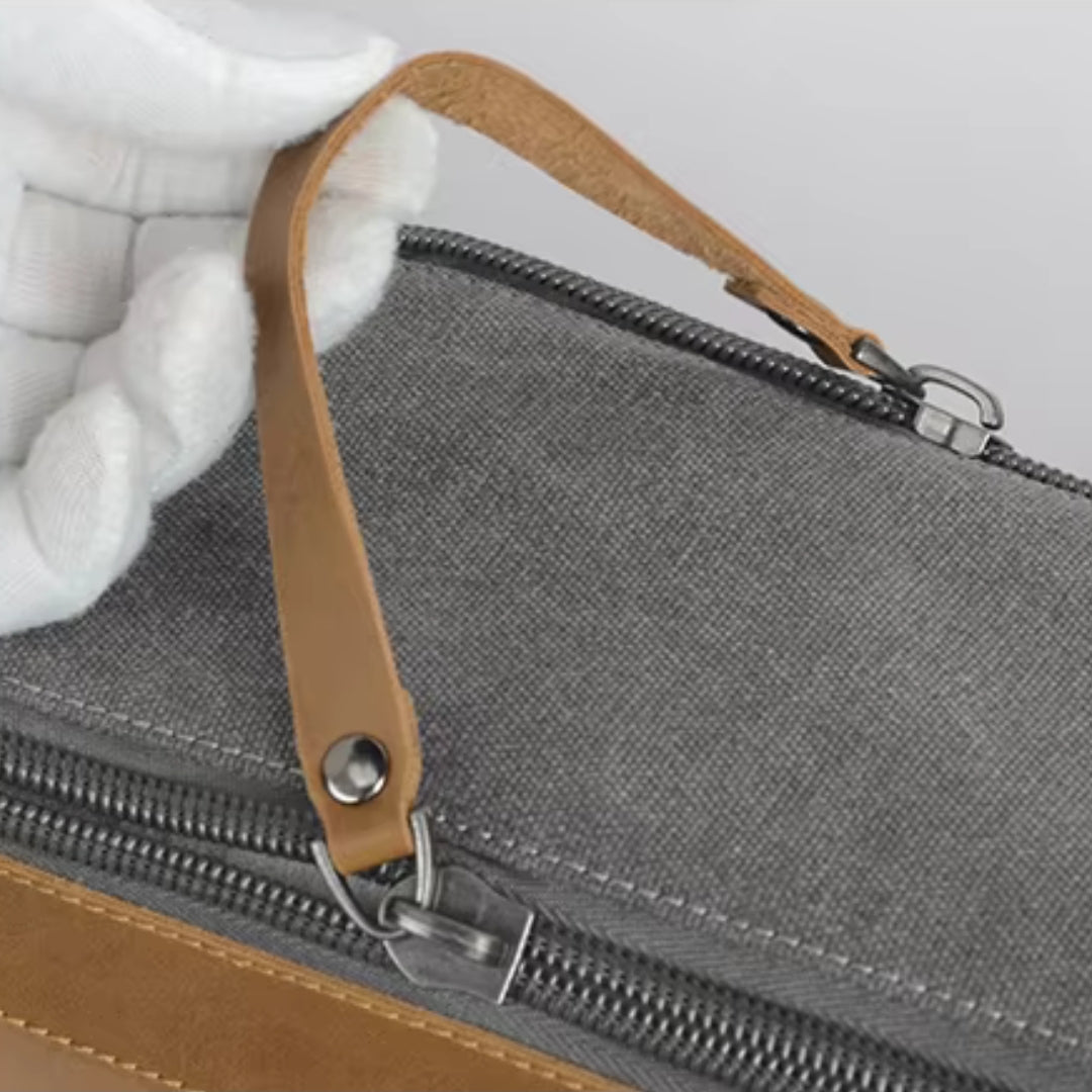Culture Bag for Men ⎜ Robust Travel Bag with Large Capacity and Practical Zip Compartment