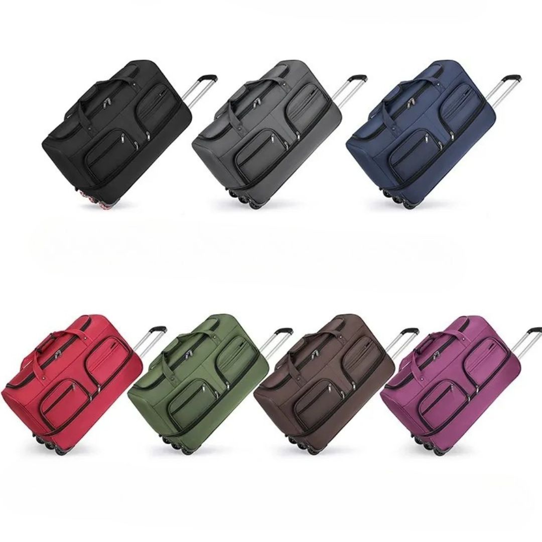 Travel Bag with Wheels ⎜ Large Capacity and Multifunctional Design for Flexible Storage Space