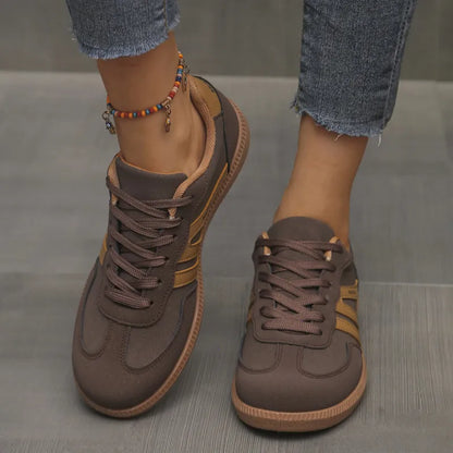 Women's Trainers ⎜ Comfortable Shoes with Contrasting Stripes and Non - Slip Soles for Everyday Wear