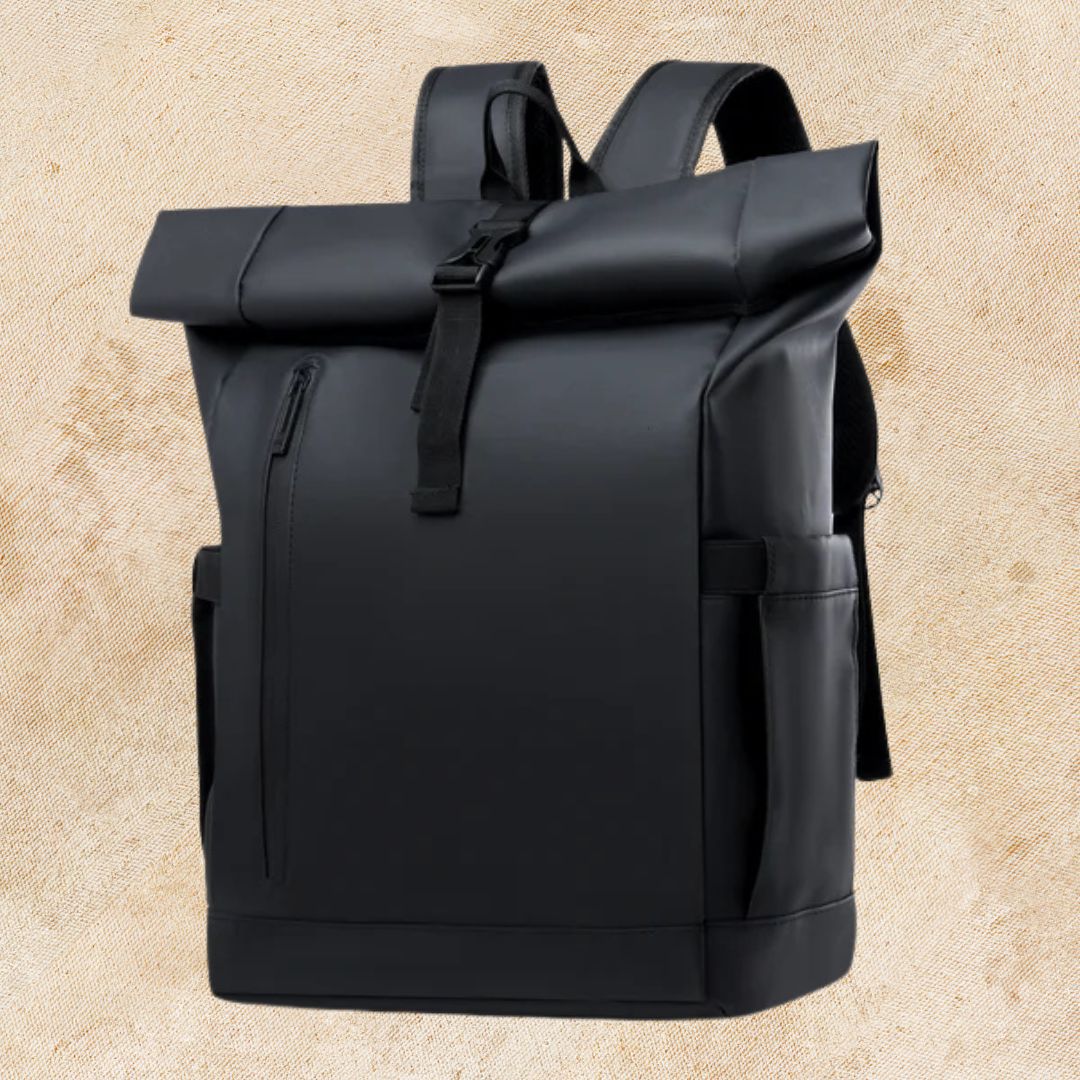 Backpack for Men ⎜ Lightweight and Water - Repellent Daypack with Roll - Top for Travelling and Everyday Use