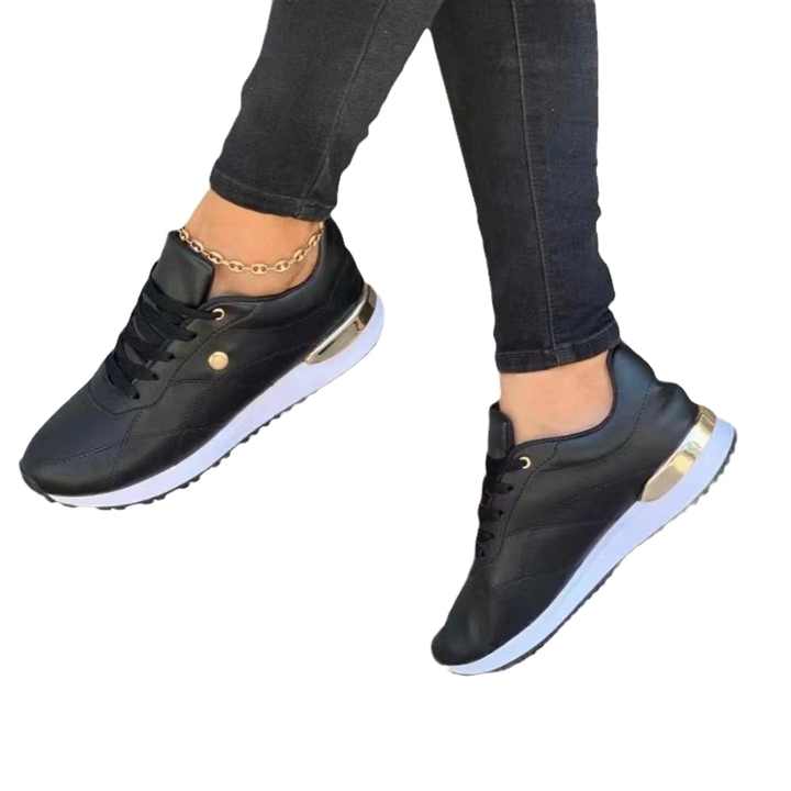 Women's Trainers ⎜ Comfortable Lace - Up Shoes with a Thick Sole and Fashionable Accents for Everyday Wear