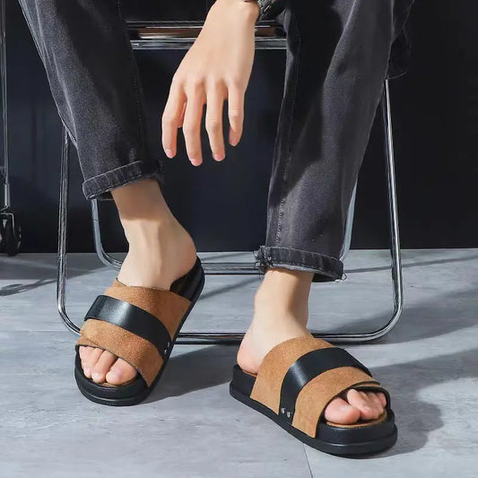 Slippers for Men ⎜ Non - Slip Platform Slippers for the Bathroom and Home