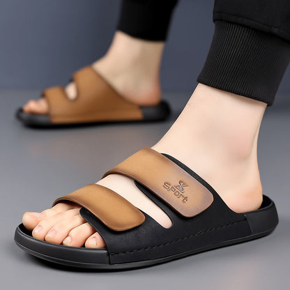 Outdoor Slip - on Shoes for Men ⎜ Non - Slip , Adjustable Casual Shoes with Colour Details