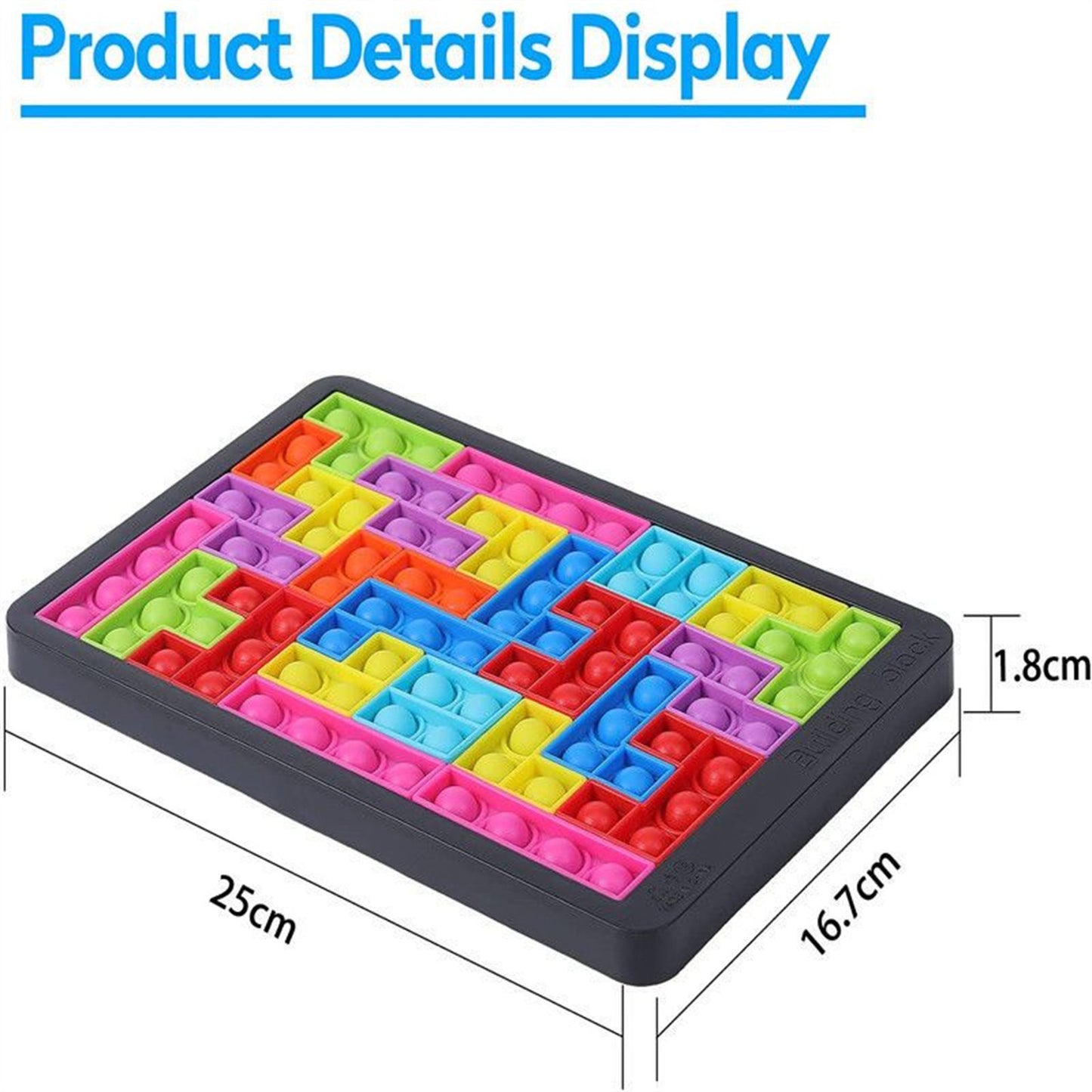 Colourful Tetris children's game