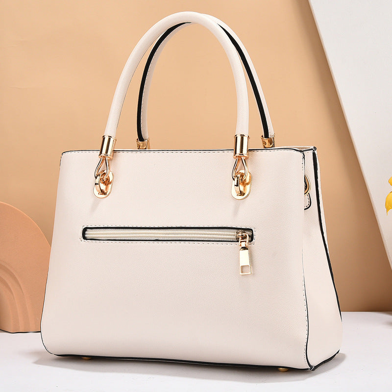 Elegant Handbag for Women ⎜ Simple Croco - Look Design with Adjustable Shoulder Strap