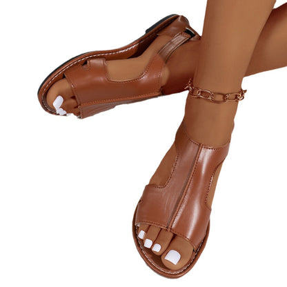 Women's Casual - Style Sandals ⎜ Comfortable Shoes with an Open Toe and Cut - Out Design at the Side