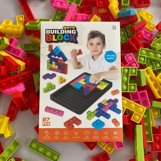 Colourful Tetris children's game
