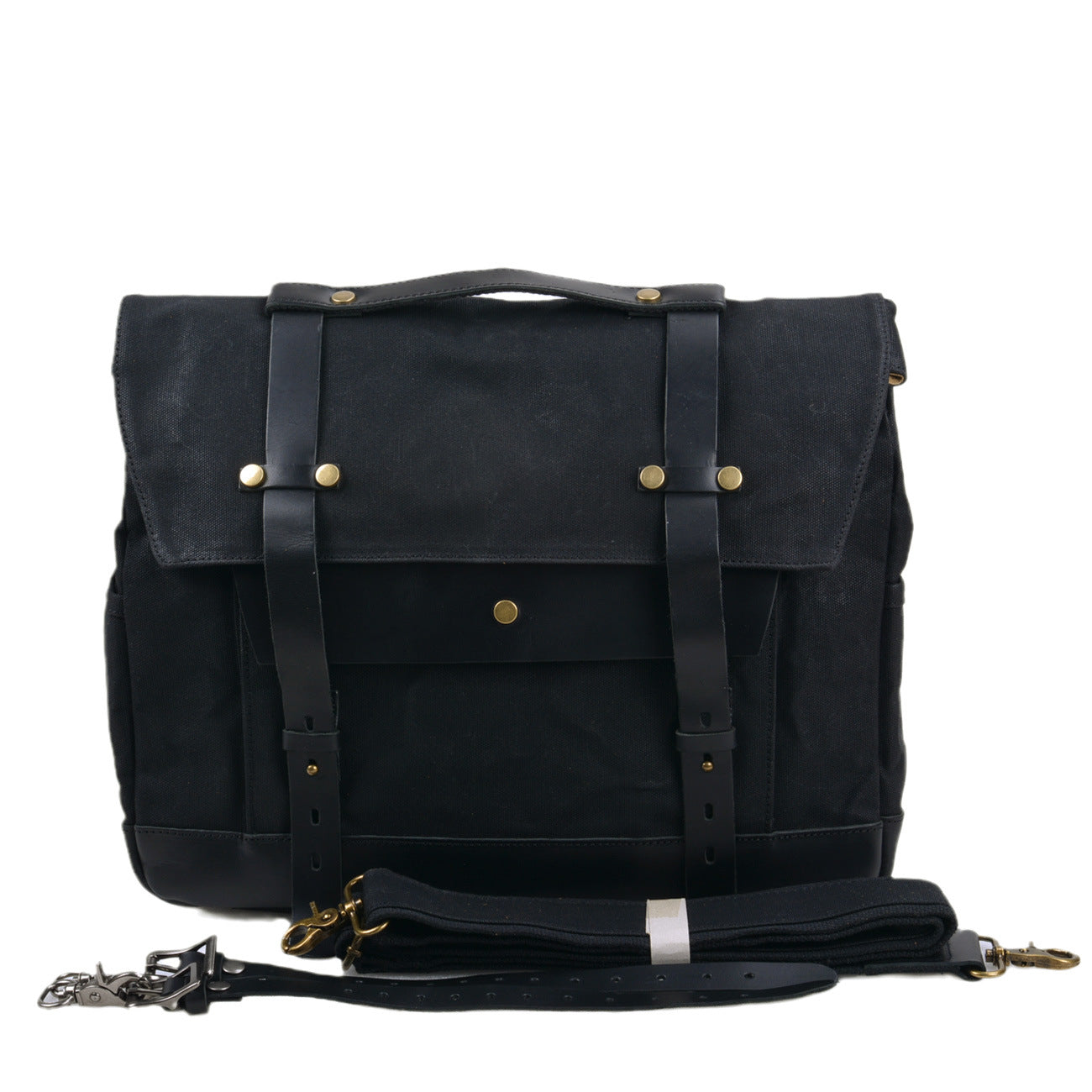 Canvas Motorbike Bag ⎜ Waterproof Retro Bag with Strap Fastening and Large Storage Space