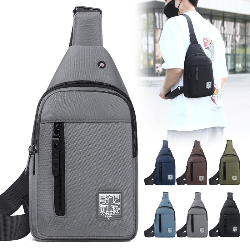Shoulder Bag for Men ⎜ Compact Crossbody Bag with Zip and Adjustable Shoulder Strap